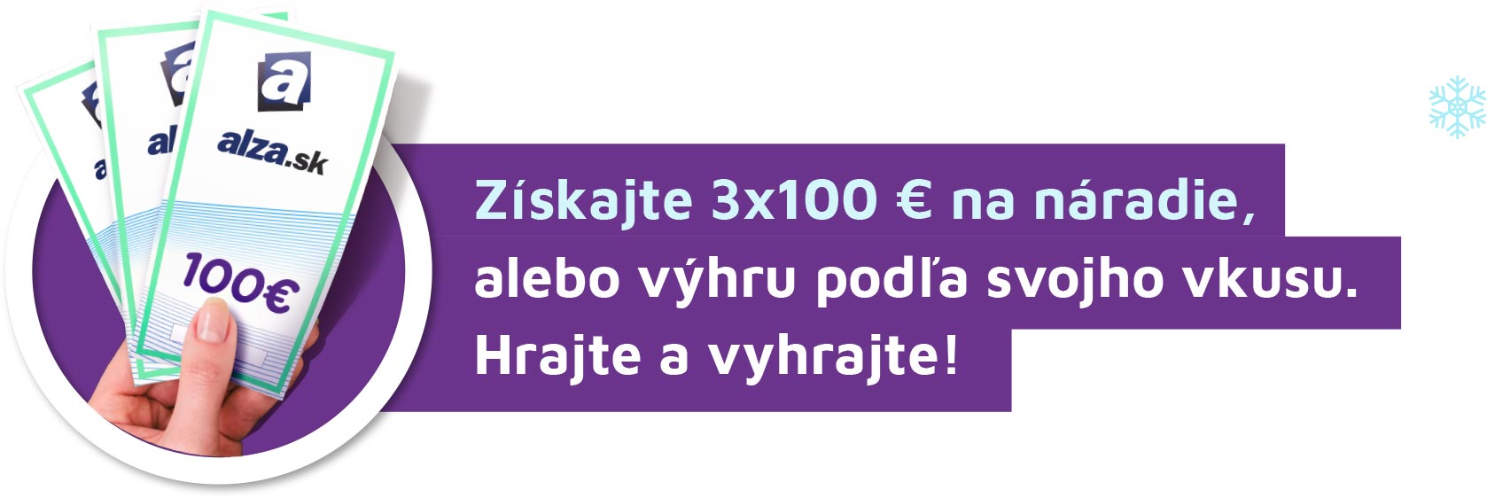 získajte 3x100 EUR